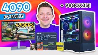 The FASTEST Gaming PC Build Right Now!  [Ryzen 9800X3D & RTX 4090 w/ 4K Benchmarks!]