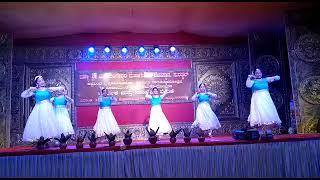 Patriotic dance at Iddya Temple