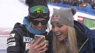 P.K. Subban FaceTimes Lindsey Vonn before her final race