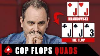 This Retired Cop Flops QUADS For A HUGE POT ️ PokerStars