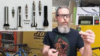 Tubeless Valve Stem Flow Test - High Flow Presta VS Jones Schrader