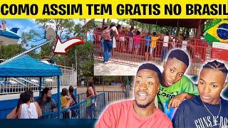 MEUS AMIGOS FICARAM CHOCADOS AO VER NO BRASIL O PARQUE DE DIVERSOES GRATIS, COMO ASSIM, NAO SE PAGA