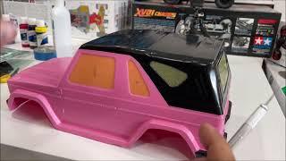 Tamiya Mercedes G320 Cabrio 58629 lexan paint and body assembly