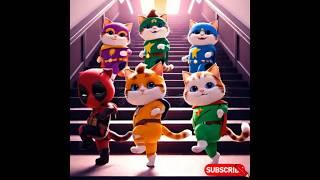 Toonseries:#15"kitten heroes dance" #shorts #viralshort #cat #trending #tinytoonsters