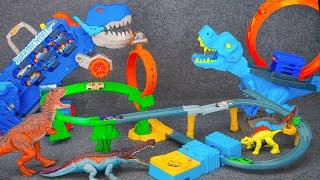 120 Minutes Of Satisfaction With Unboxing Hot Wheels Dino Speed Track Set ASMR | Review Toys