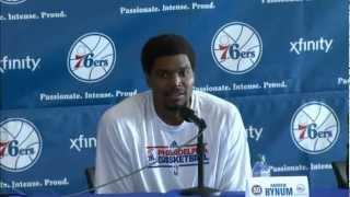 Andrew Bynum's Philadelphia 76ers Press Conference