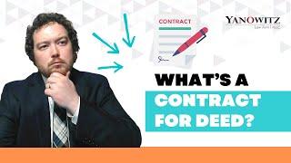 What's A Contract For Deed?