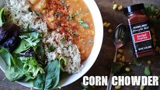 VEGAN CORN CHOWDER RECIPE | COOK WITH ME
