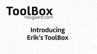 Introducing Erik's ToolBox for Business Central