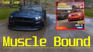 Muscle Bound Seasonal Championship Modern Muscle S1 + Tune Code | Forza Horizon 5