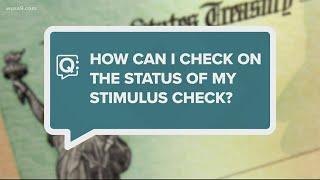 How can I check on the status of my stimulus check?