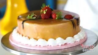 Caramel Rose Gold Glamour Glaze Cake