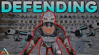 DEFENDING My Cave From The Cluster Alphas! 18hr defend - ARK PvP