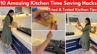 10 Amazing & Helpful Kitchen Tips & Hacks for you all | Smart Tips To Save Time In Kitchen