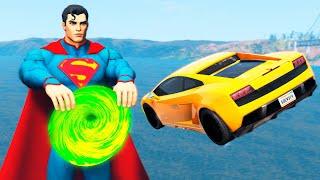 Car VS Portal Trap To Another Universe From SuperMan | BeamNG Drive | BimTestCrash