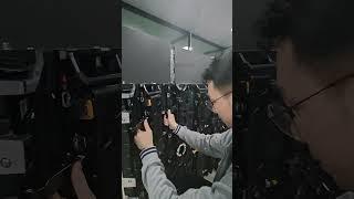 Engineers are installing LED display screen.#ledwall #eagerled #ledscreen #leddisplay