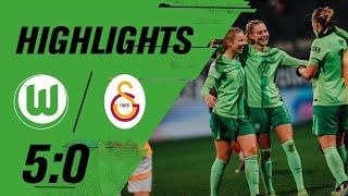 Poppi mit fünf Scorerpunkten | UWCL | Highlights | VfL Wolfsburg - Galatasaray Istanbul