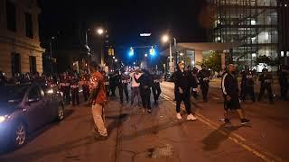 George Floyd protest: Windows broken, police move in after peaceful Syracuse march