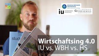 B.Eng. Wirtschaftsingenieurwesen 4.0 im Fernstudium: IU vs. WBH vs. HS Fresenius