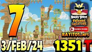 Angry Birds Friends Level 7 Tournament 1351 Highscore POWER-UP walkthrough