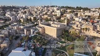 ADH_001 Highlight Films Israel - footage archive: aerial footage Hebron - Tomb of the Patriarchs