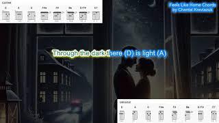 Feels Like Home (no capo) by Chantal Kreviazuk play along with scrolling guitar chords and lyrics