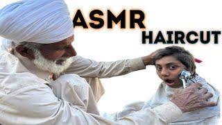 ASMR Fast Haircut With Barber Old shams asmr