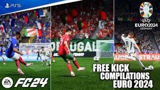 EA FC 24 | Free Kicks Compilations EURO 2024 #4 (4K60FPS)