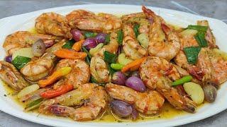 kalo beli di resto harganya mahal UDANG BUTTER CARAMELIZED yuk bikin sendiri di rumah