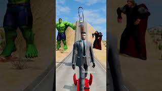 Skibidi Toilets & Speakermans Crossing Spinning Thor Hammer Trap Crush – BeamNG.drive