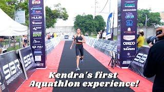 Kendra's first Aquathlon experience!
