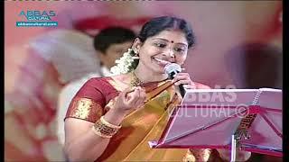 NITHYASREE MAHADEVAN Sings KATHIRUPPAN KAMALAKANNAN in THIRAYIL BHARATHAM SHOW | ABBAS CULTURAL