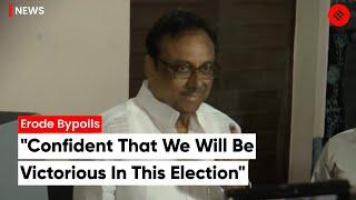 Erode Bypoll: EVKS Elangovan Casts Vote, Exudes Confidence In Congress’ Victory