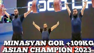 MINASYAN GOR +109KG GOLD MEDAL FOR  2023 ASIAN WEIGHTLIFTING CHAMPIONSHIP JINJU (217-247)