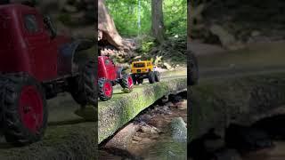 Jeep jlu and FMS creek crawling! #overlanding #scalecrawler #axial #fms