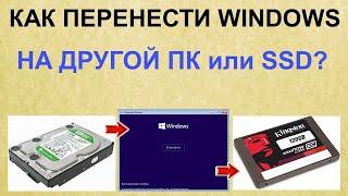 Как перенести свою настроенную Windows с старого компьютера на новый или с HDD на купленный SSD?