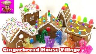 DIY Christmas Gingerbread House with My Little Pony Twilight Sparkle Rainbow Dash Applejack Flutters