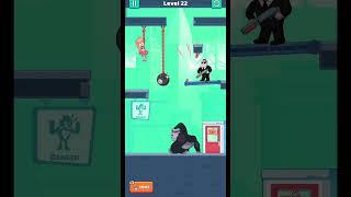 Save the woman from the giant gorilla | cut master: level 22