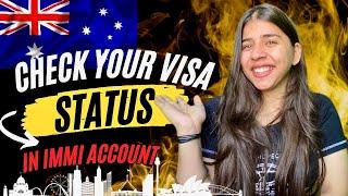 Australia Study Visa Status | IMMI account Visa Status #australia  #chandradangwal #visatrend #gte