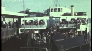 The Lymington to Yarmouth ferry, c.1960