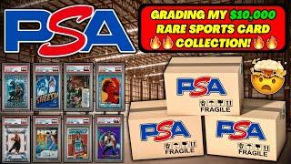 *GRADING MY RAREST SPORTS CARDS WITH PSA! SPENDING OVER $1,500 - WAS IT WORTH IT?!