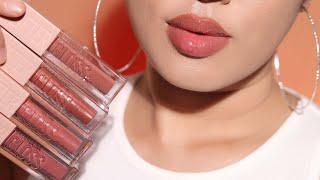 Maybelline LIFTER GLOSS lip swatches [Most Hydrating Lip Gloss, Plumping Lip Gloss, Lip Balm]