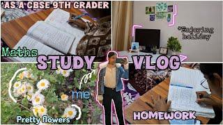 Winter Study Vlog |*Enjoying Holiday*|CBSE 9th Grader Study vlog | Class 9 Study Vlog| Study vlog|