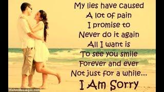 apology messages to a lover - romantic sorry messages