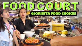 [4K] GLORIETTA FOOD COURT 2024 - FOOD CHOICES & FOOD STALL TOUR (MAKATI, PHILIPPINES)