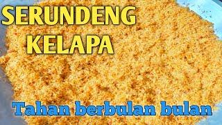 Cara membuat Serundeng kelapa, yang tahan lama awet sampai berbulan bulan