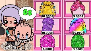 BALD Girl Need A New Hair ️ Toca Family | Sad Story | Toca Life World | Toca Boca