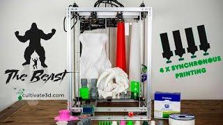 The Beast - Large Format 3D Printer with Multiple Extruders