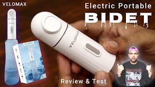 Electric Portable BIDET VELOMAX | Travel Bidet | Health Faucets | Sprayer |  IPX7 Waterproof | Hindi