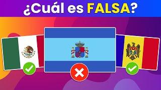 Descubre la Bandera FALSA | Test de Banderas  y de Cultura General 